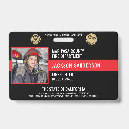 Foto-ID des personalisierten Feuerwehrmanns Ausweis