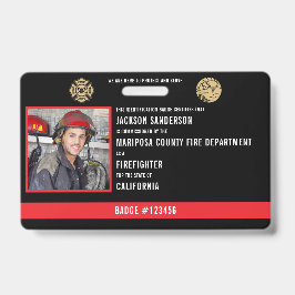 Foto-ID des personalisierten Feuerwehrmanns Ausweis