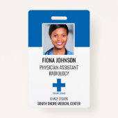 Foto-ID des personalisierten medizinischen Mitarbe Ausweis (Vorderseite)