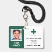 Foto-ID des personalisierten medizinischen Mitarbe Ausweis (Front with Lanyard)