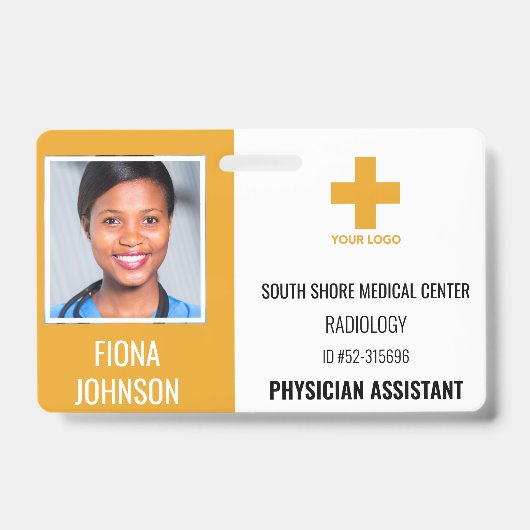 Foto-ID des personalisierten medizinischen Mitarbe Ausweis (Front)