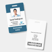Foto-ID des personalisierten medizinischen Zentrum Ausweis (Front & Back)