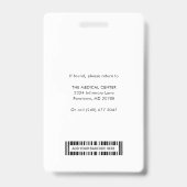 Foto-ID des Unternehmens für Firmenlogo Mitarbeite Ausweis (Rückseite)