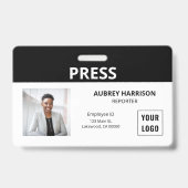 Foto-ID drücken Ausweis (Vorderseite)