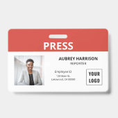 Foto-ID drücken Ausweis (Vorderseite)