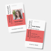 Foto-ID eines Mitarbeiters oder Studenten Ausweis (Vorder- & Rückseite)