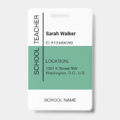 Foto-ID eines Mitarbeiters oder Studierenden Ausweis (Rückseite)