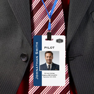 Foto-ID Firmen-Sicherheits-ID-QR-Code-Flugbegleite Ausweis