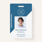 Foto-ID Firmenlogo Barcode-Sicherheit Ausweis (Vorderseite)