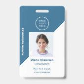 Foto-ID Firmenlogo Barcode-Sicherheit Ausweis (Vorderseite)