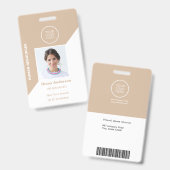 Foto-ID Firmenlogo Security-Abzeichen Ausweis (Vorder- & Rückseite)