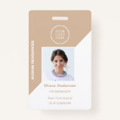 Foto-ID Firmenlogo Security-Abzeichen Ausweis (Vorderseite)