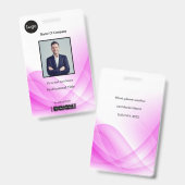 Foto-ID für Abstrakte Wave Ausweis (Vorder- & Rückseite)