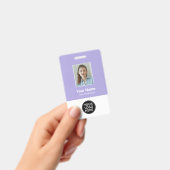 Foto-ID für benutzerdefinierte Lilac-Logos Abzeich Ausweis (Handheld)