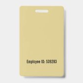 Foto-ID für benutzerdefinierte Mitarbeiter Ausweis (Rückseite)