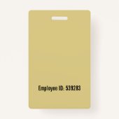 Foto-ID für benutzerdefinierte Mitarbeiter Ausweis (Rückseite)