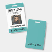 Foto-ID für benutzerdefinierte Mitarbeiter Ausweis (Vorder- & Rückseite)