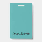 Foto-ID für benutzerdefinierte Mitarbeiter Ausweis (Rückseite)