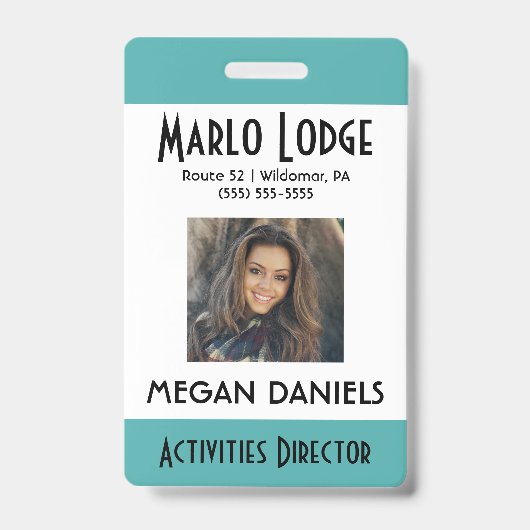 Foto-ID für benutzerdefinierte Mitarbeiter Ausweis (Vorderseite)