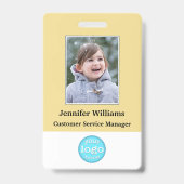 Foto-ID für benutzerdefinierte Mitarbeiter-Logokom Ausweis (Vorderseite)