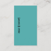 Foto-ID für benutzerdefinierte Mitarbeiter Visitenkarte (Rückseite)