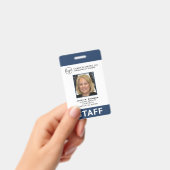 Foto-ID für benutzerdefinierte Navy-Logo-Mitarbeit Ausweis (Handheld)