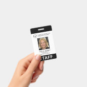 Foto-ID für benutzerdefinierte Schwarz-Business-Lo Ausweis (Handheld)