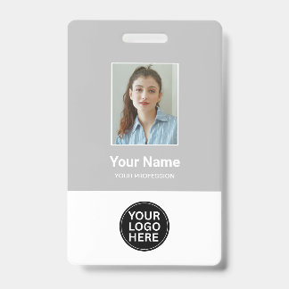 Foto-ID für benutzerdefinierte Silver-Logo-Abzeich Ausweis