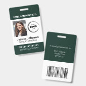 Foto-ID für Berufliche Mitarbeiter im Unternehmen Ausweis (Front & Back)