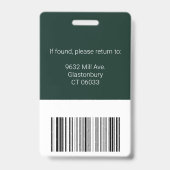 Foto-ID für Berufliche Mitarbeiter im Unternehmen Ausweis (Back)