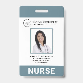 Foto-ID für das Logo des Blue Grey Hospital Nury Ausweis