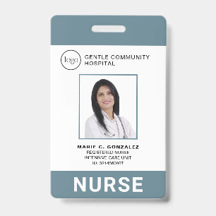 Foto-ID für das Logo des Blue Grey Hospital Nury Ausweis