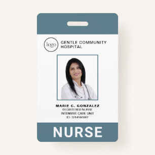 Foto-ID für das Logo des Blue Grey Hospital Nury Ausweis