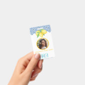 Foto-ID für das Logo "Lemon Mediterranean Tile" Ausweis (Handheld)