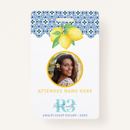 Foto-ID für das Logo "Lemon Mediterranean Tile" Ausweis (Vorderseite)