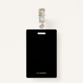 Foto-ID für den Ring-Security-Agent Ausweis (Rückseite mit Klammer)