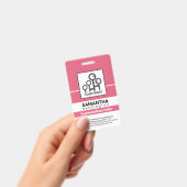 Foto-ID für die dunkelrosa Linie Ausweis (Handheld)