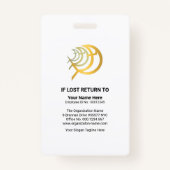 Foto-ID für die dunkelrosa Linie Ausweis (Rückseite)