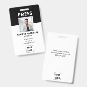 Foto-ID für die Medienpresse Ausweis (Vorder- & Rückseite)