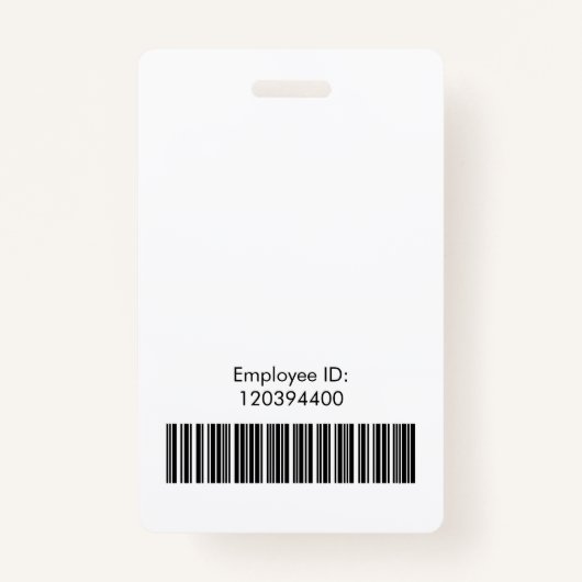 Foto-ID für einfache, benutzerdefinierte Logos Ausweis (Rückseite)