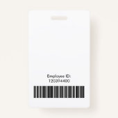 Foto-ID für einfache grüne Logos Ausweis (Rückseite)