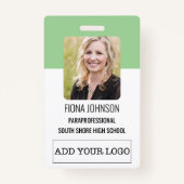 Foto-ID für einfache Mitarbeiter-Logos Ausweis (Vorderseite)