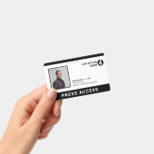 Foto-ID für einfache Schwarze Logos Ausweis (Handheld)