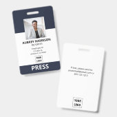 Foto-ID für einfache Unternehmen Ausweis (Vorder- & Rückseite)