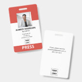 Foto-ID für einfache Unternehmen Ausweis (Vorder- & Rückseite)