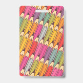 Foto-ID für farbiges Bleistiftmuster Ausweis (Rückseite)