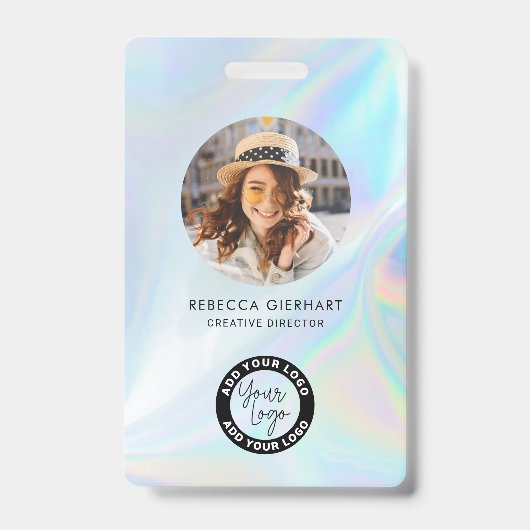 Foto-ID für Firmenlogos Ausweis (Vorderseite)