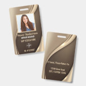 Foto-ID für Firmenmitarbeiter Ausweis (Vorder- & Rückseite)