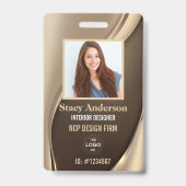 Foto-ID für Firmenmitarbeiter Ausweis (Vorderseite)