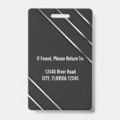 Foto-ID für Firmenmitarbeiter Ausweis (Rückseite)